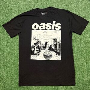 Oasis Definitely Maybe Graphic T Shirt Men's Size L Black Short Sleeve 2024 Tee